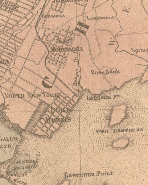 FLAX WALLPAPER | Old Map | New York